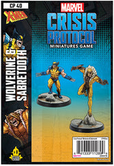 Marvel Crisis Protocol Miniatures Game Wolverine and Sabertooth
