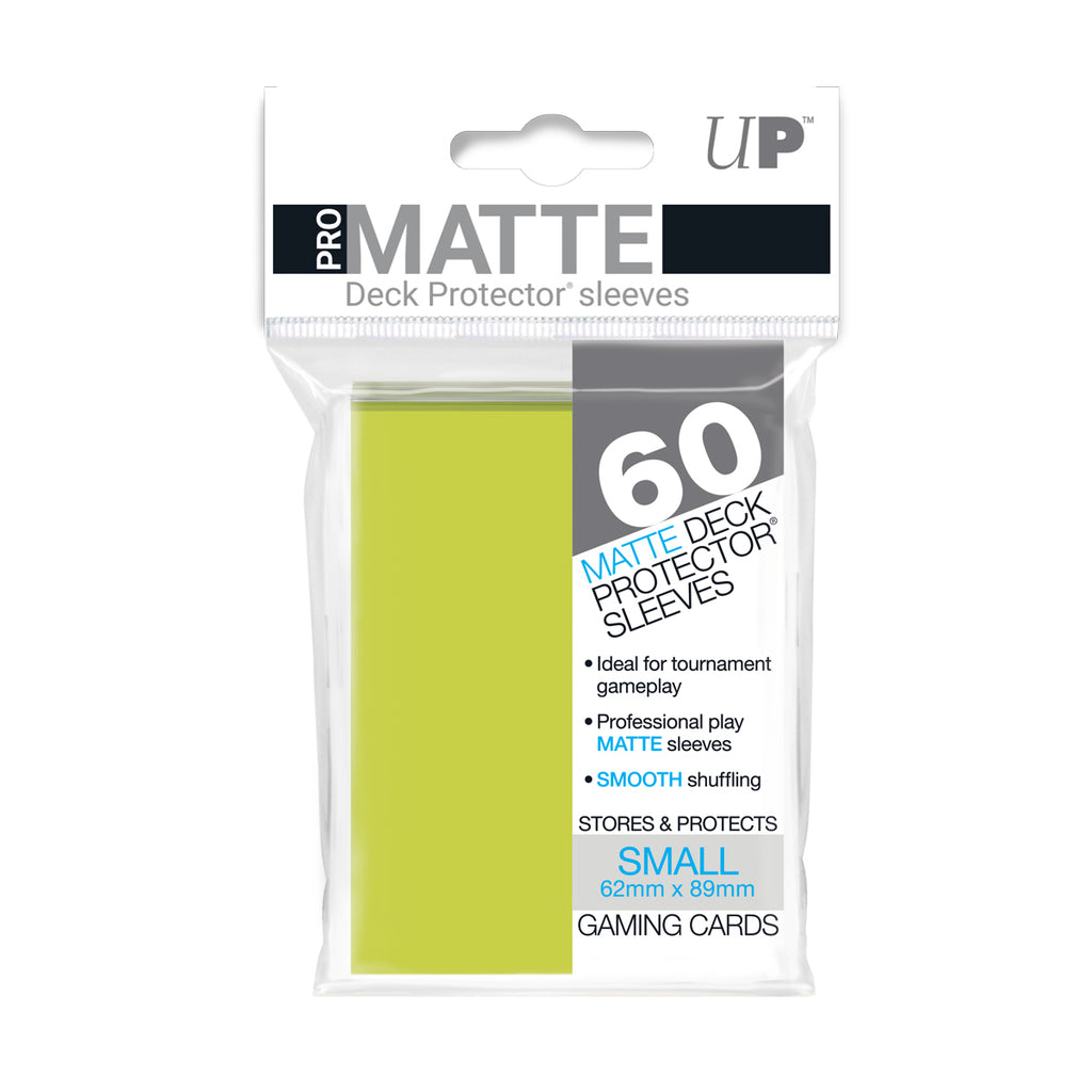 Ultra Pro 60ct Pro-Matte Small Deck Protectors - Bright Yellow