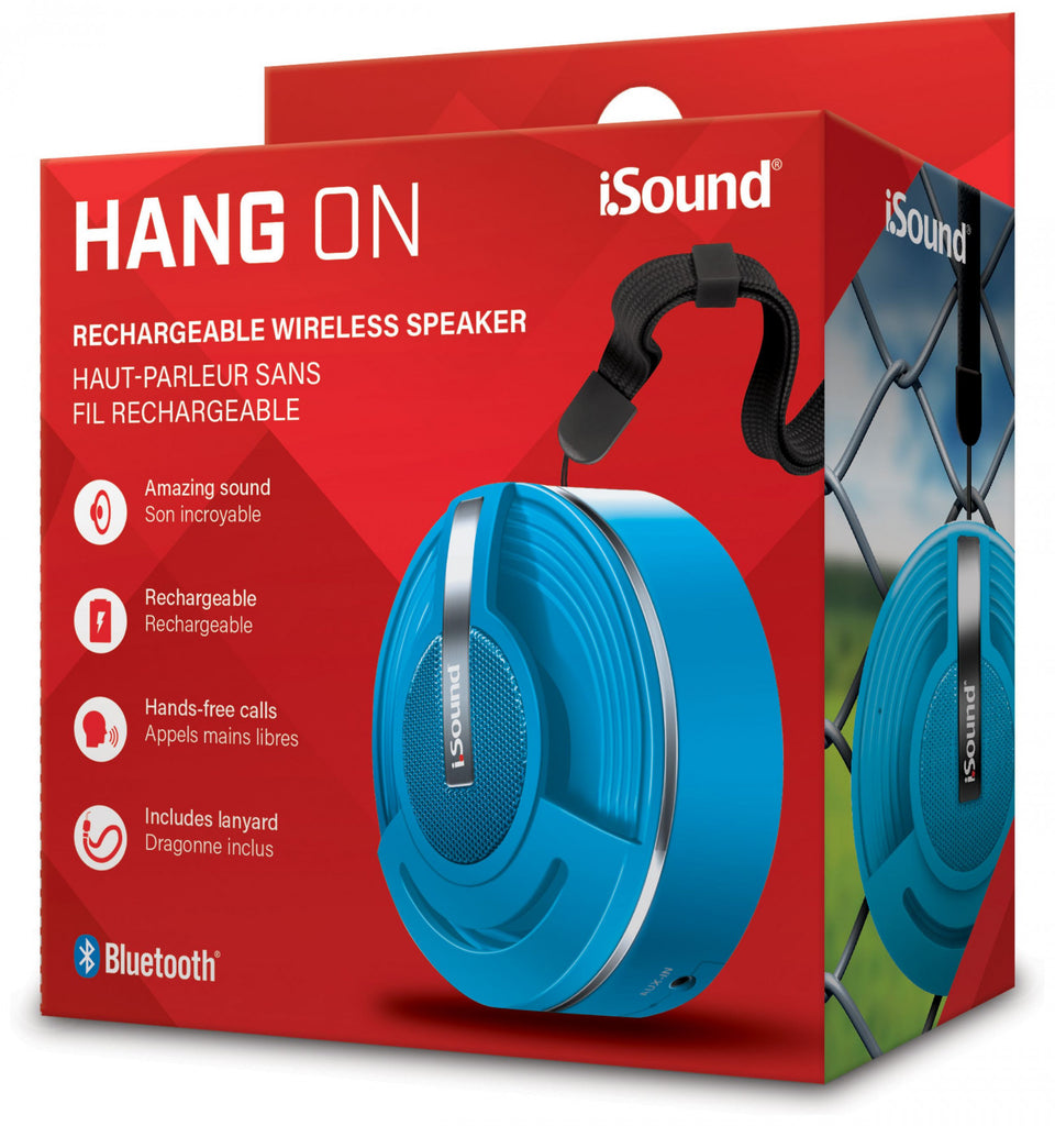 HC iSound Bluetooth Hang On Speaker - Blue