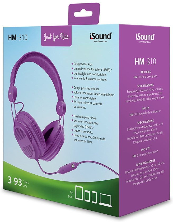 iSound HM-310 Wired Headphone - Purple