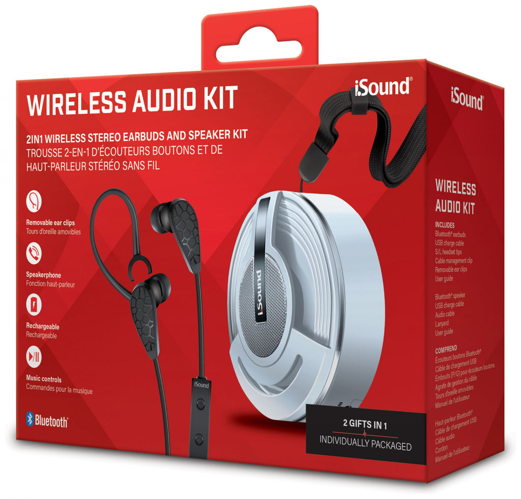 HC iSound Bluetooth Wireless Audio Kit - White