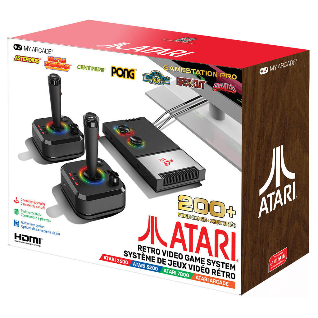 PREORDER My Arcade Atari Gamestation Pro Retro Video Game System - inc 200 Games