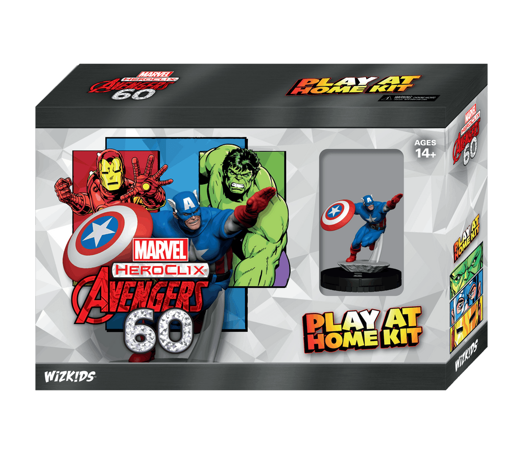 Marvel HeroClix Avengers 60th Anniversary Play at Home Kit Captain America