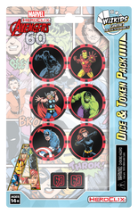 PREORDER Marvel Heroclix Avengers 60th Anniversary Dice and Token Pack