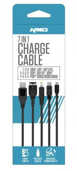 Universal 7 in 1 Charge Cable (GBA DS DS Lite DSi 3DS PSP)
