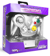 NGC Gamecube Wireless Wavedash 2.4GHZ Controller - Silver