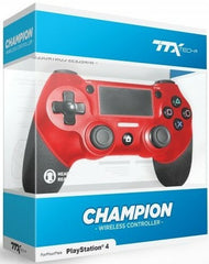 PS4 TTX Tech Champion Wireless Controller - Red