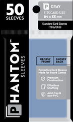 PREORDER Phantom Sleeves: Gray Size (64mm x 88mm) - Gloss/Gloss (50)