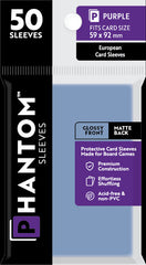 PREORDER Phantom Sleeves: Purple Size (59mm x 92mm) - Gloss/Matte (50)