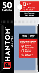 PREORDER Phantom Sleeves: Red Size (45mm x 68mm) - Matte/Matte (50)