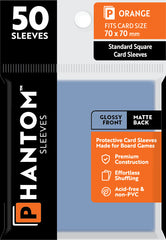 PREORDER Phantom Sleeves: Orange Size (70mm x 70mm) - Gloss/Matte (50)