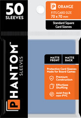 PREORDER Phantom Sleeves: Orange Size (70mm x 70mm) - Matte/Matte (50)