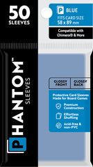 PREORDER Phantom Sleeves: Blue Size (58mm x 89mm) - Gloss/Gloss (50)