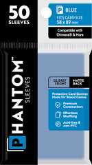 PREORDER Phantom Sleeves: Blue Size (58mm x 89mm) - Gloss/Matte (50)