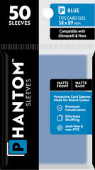 PREORDER Phantom Sleeves: Blue Size (58mm x 89mm) - Matte/Matte (50)