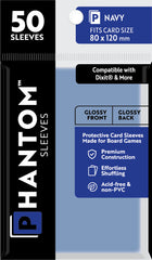 PREORDER Phantom Sleeves: Navy Size (80mm x 120mm) - Gloss/Gloss (50)