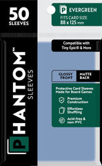 PREORDER Phantom Sleeves: Evergreen Size (88mm x 125mm) - Gloss/Matte (50)