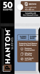PREORDER Phantom Sleeves: Brown Size (43mm x 65mm) - Gloss/Gloss (50)