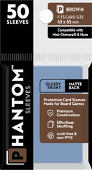 PREORDER Phantom Sleeves: Brown Size (43mm x 65mm) - Gloss/Matte (50)