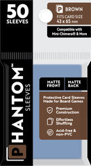 PREORDER Phantom Sleeves: Brown Size (43mm x 65mm) - Matte/Matte (50)