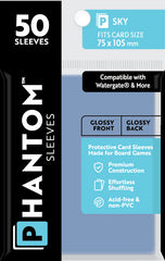 PREORDER Phantom Sleeves: Sky Size (75mm x 105mm) - Gloss/Gloss (50)