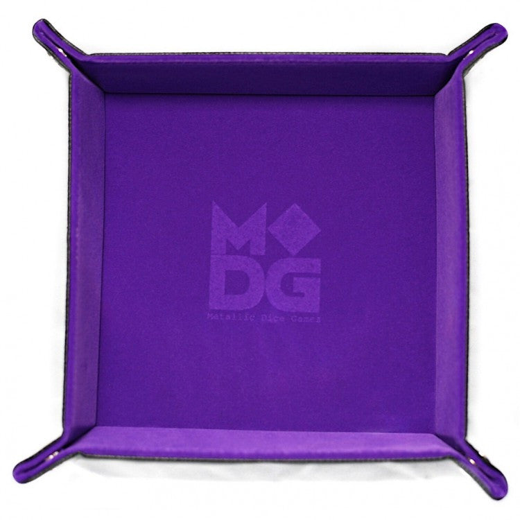 MDG Velvet Folding Dice Tray - Purple (10 x 10)