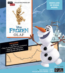 HC Incredibuilds Disney Frozen Olaf 3D Wood Model and Book