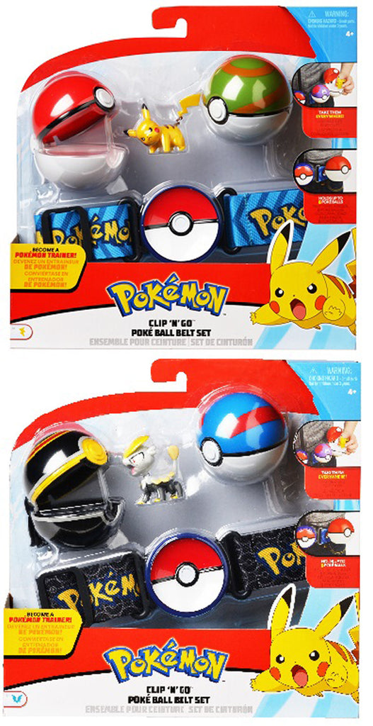 Pokemon Clip n Go Pokeball Belt Set