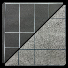 CHX 96480 Reversible Battlemat 1 Squares Black-Grey (23 1/2 x 26)