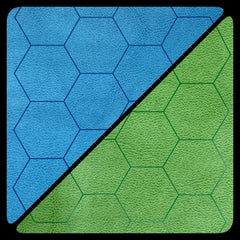 CHX 97665 Reversible Megamat 1 Hexes Blue-Green (34? x 48)