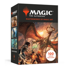 Magic The Gathering Masterworks of Magic Art 100 Postcard Set Board Game