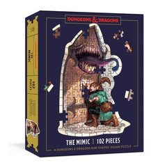 Dungeons and Dragons Mini Shaped Jigsaw Puzzle - Mimic Edition