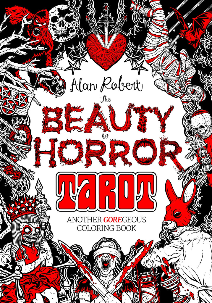 PREORDER The Beauty of Horror Tarot Coloring Book (Paperback)