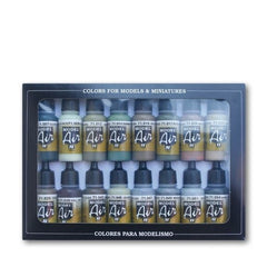 Vallejo AV71180 Model Air Allied Forces Wwii 16 Colour Acrylic Airbrush Paint Set
