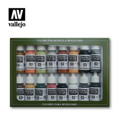 Vallejo AV70107 Model Colour German Colors WWII 16 Colour Acrylic Paint Set