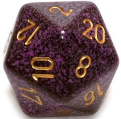 D20 Dice Speckled 34mm Hurricane