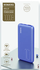 HC Romoss Power Bank WSL10 Wireless Charging 10000 mAh Fast Charging