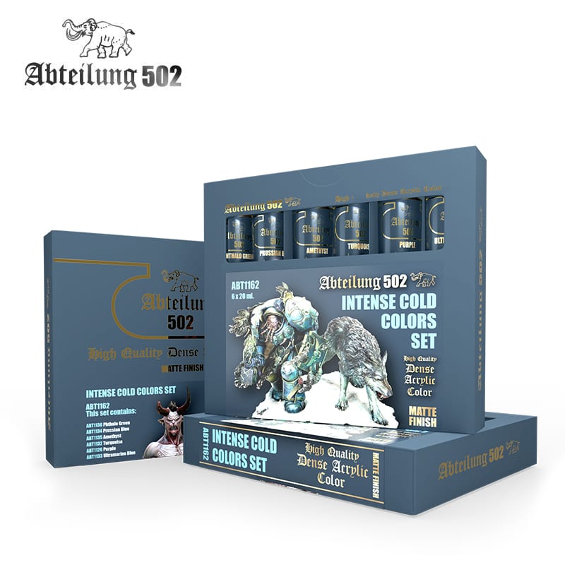 PREORDER AK Interactive Dense Acrylics Set - Intense Cold Colors