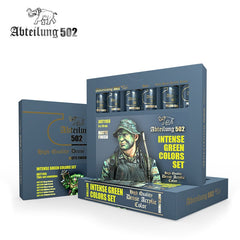 PREORDER AK Interactive Dense Acrylics Set - Intense Greens Colors