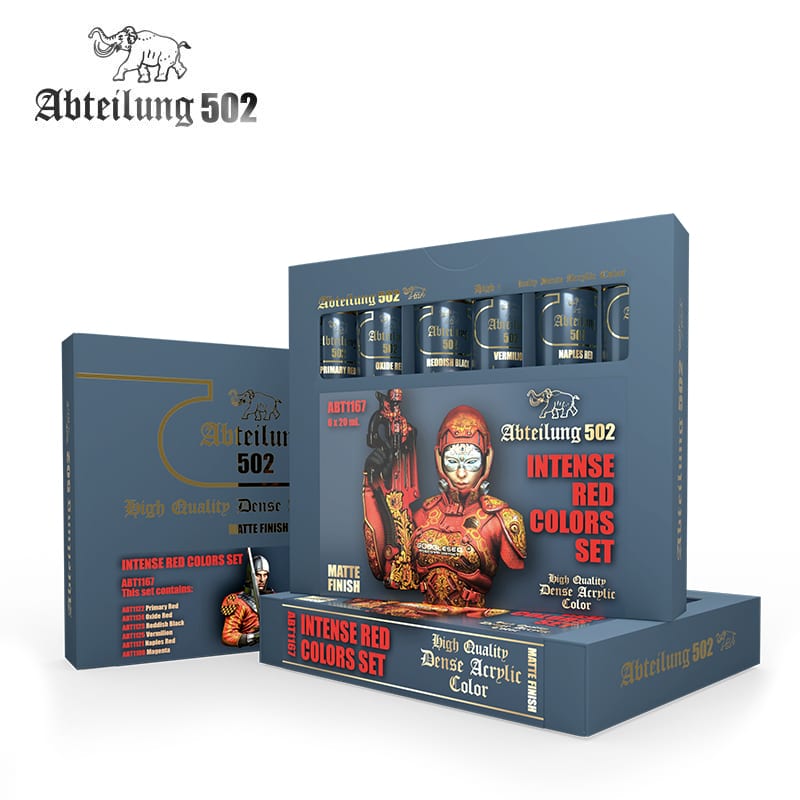 PREORDER AK Interactive Dense Acrylics Set - Intense Red Colors