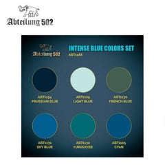 PREORDER AK Interactive Dense Acrylics Set - Intense Blue Colors