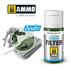 LC Ammo by MIG Acrylic Filter Green Black