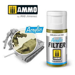 LC Ammo by MIG Acrylic Filter Olive Drab