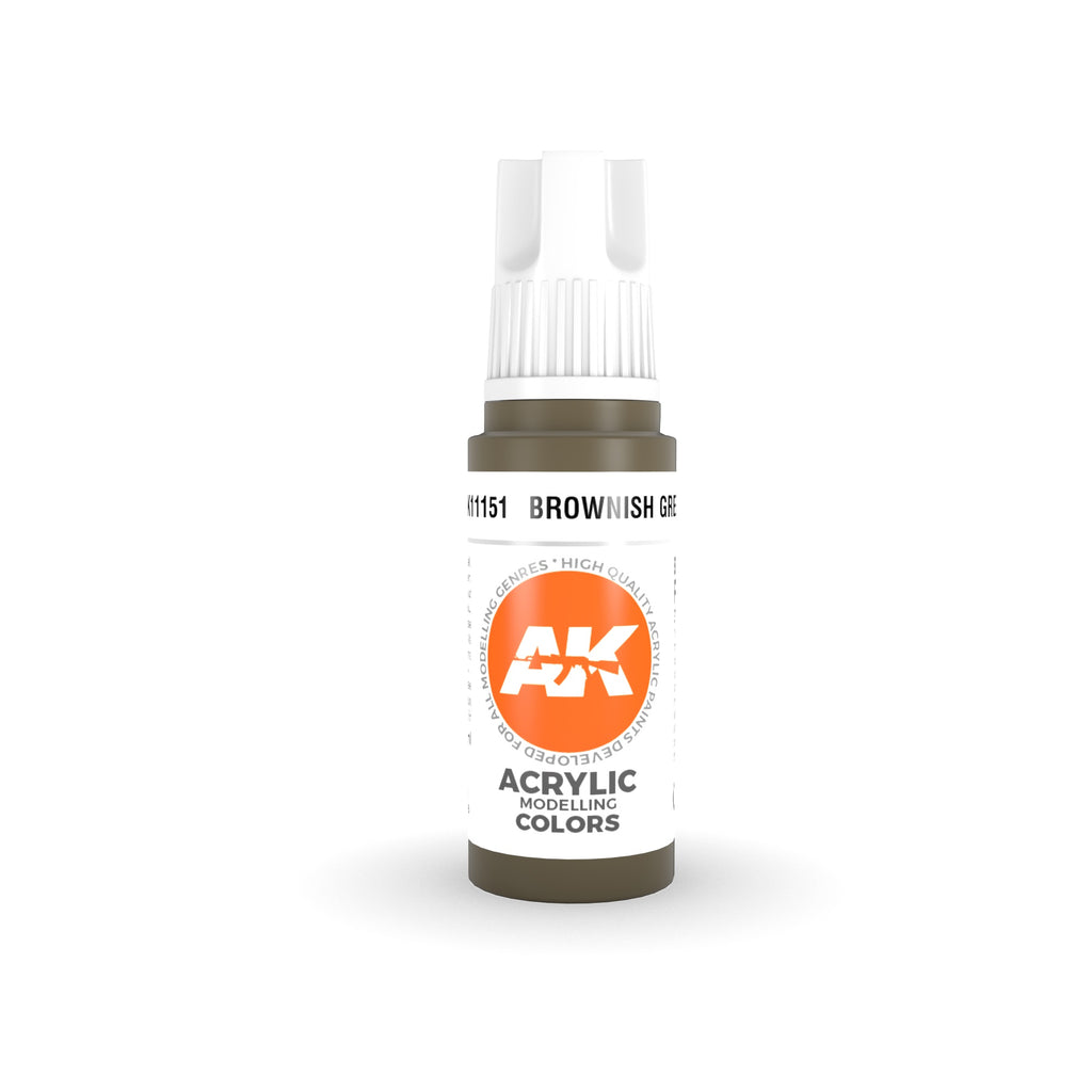 AK Interactve 3Gen Acrylics - Brownish Green 17ml