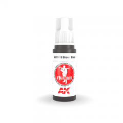 AK Interactive 3Gen Figures Acrylics - Brown Black  17ml