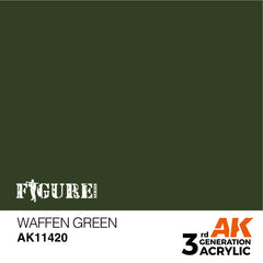 AK Interactive 3Gen Figures Acrylics - Waffen Green 17ml