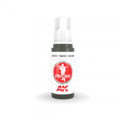 AK Interactive 3Gen Figures Acrylics - Dark Olive Green 17ml