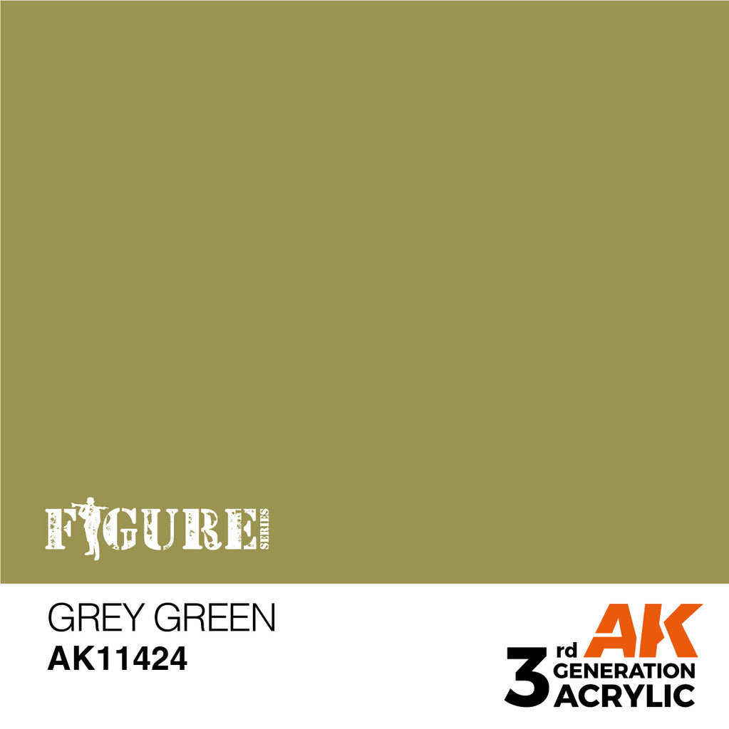 AK Interactive 3Gen Figures Acrylics - Grey Green  17ml