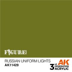 AK Interactive 3Gen Figures Acrylics - Russian Uniform Lights 17ml