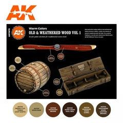 Ak Interactive 3Gen Sets - Old and Weathered Wood Volume 1